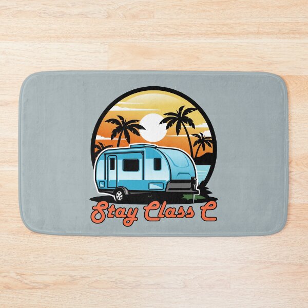 Item preview, Retro Stay Class C Camping Nature Palm Trees designed and sold by SunfullyYours.