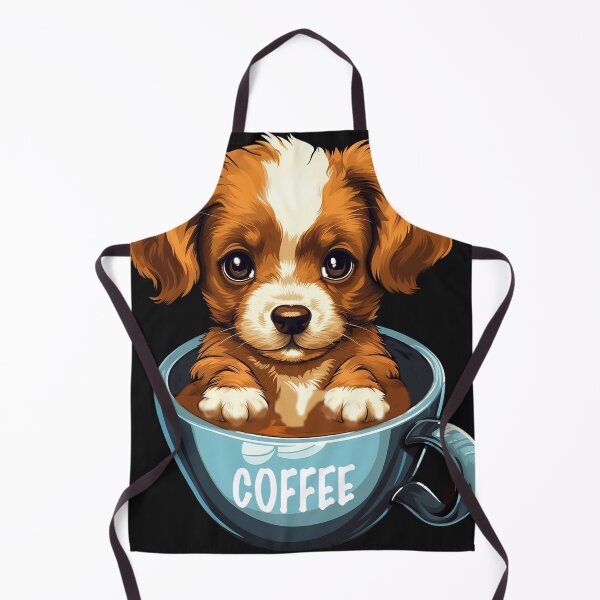 Item preview, CoffeeCup Pup: Adorable Kawaii Puppy Lounging in a Cup designed and sold by MyFavorTee.