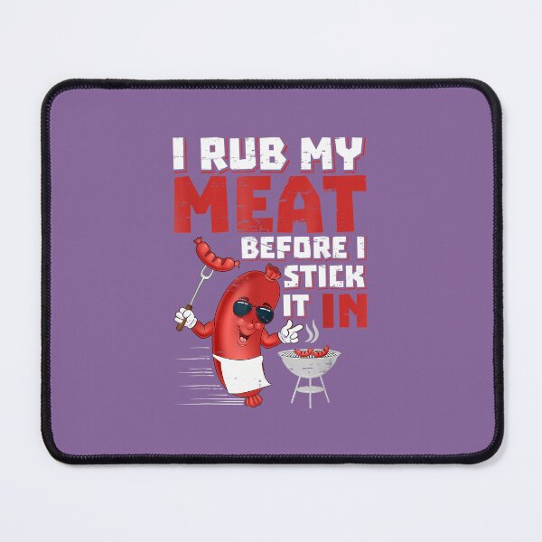 Item preview, BBQ Dad Offset Smoker Pit Accessory I Rub My Meat Funny 		 designed and sold by elxukoizn83.
