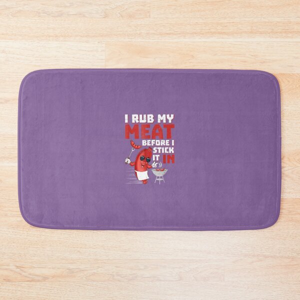 Item preview, BBQ Dad Offset Smoker Pit Accessory I Rub My Meat Funny 		 designed and sold by elxukoizn83.