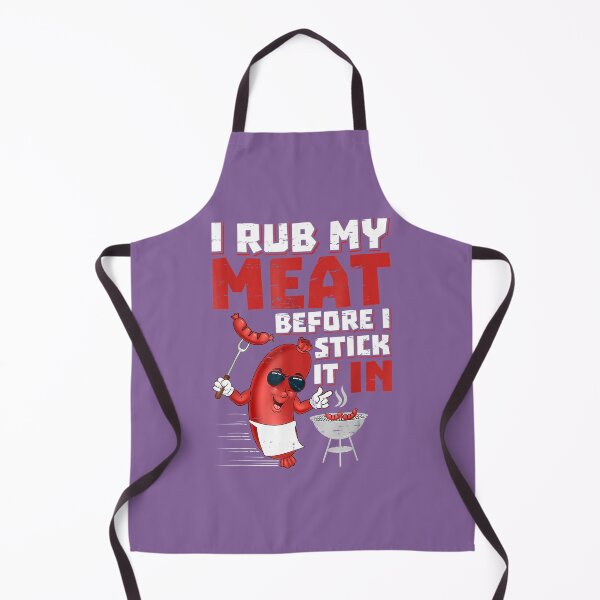 Item preview, BBQ Dad Offset Smoker Pit Accessory I Rub My Meat Funny designed and sold by elxukoizn83.