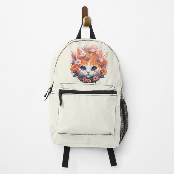Item preview, Orange Cat With Flowers designed and sold by The Diversity.