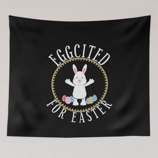 Item preview, Eggcited For Easter Bunny Rabbit With Eggs  designed and sold by BUBLTEES.