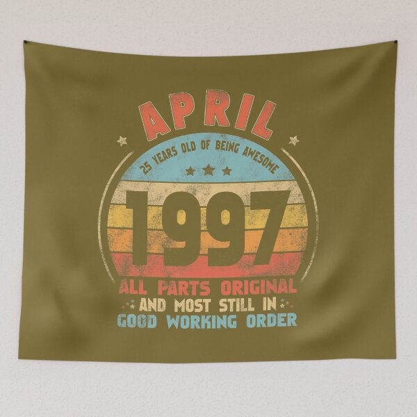 Item preview, April 1997 Awesome 25th Birthday Vintage 1997 Bday Decor 		 designed and sold by kmccfpun67.