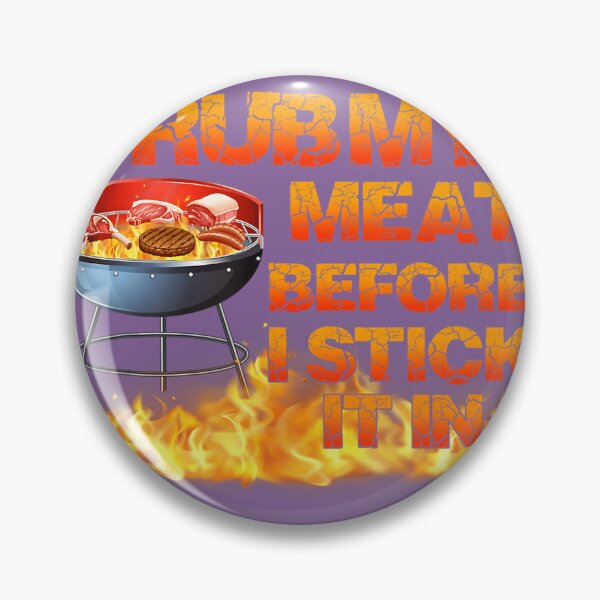 Item preview, BBQ Dad Offset Smoker Pit I Rub My Meat I Stick In It 		 designed and sold by elxukoizn83.