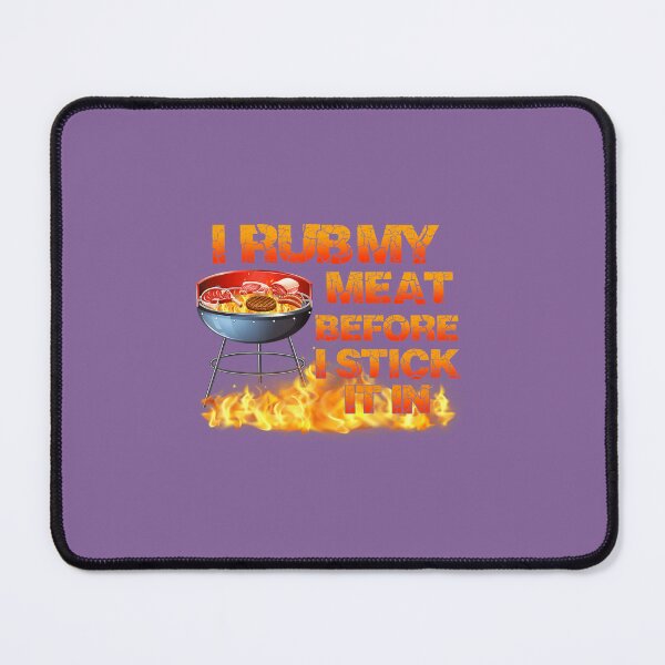 Item preview, BBQ Dad Offset Smoker Pit I Rub My Meat I Stick In It 		 designed and sold by elxukoizn83.