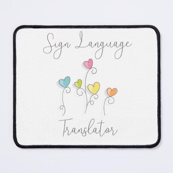 Item preview, Sign Language Translator, SLT, heart flowers, Appreciation gift, Thank you gift designed and sold by MAKEtoFIT.