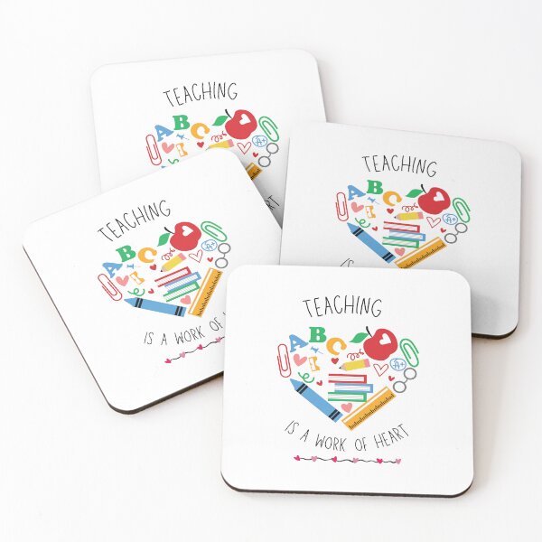 Item preview, Teaching is a work of heart designed and sold by Counterbalance Dzigns.