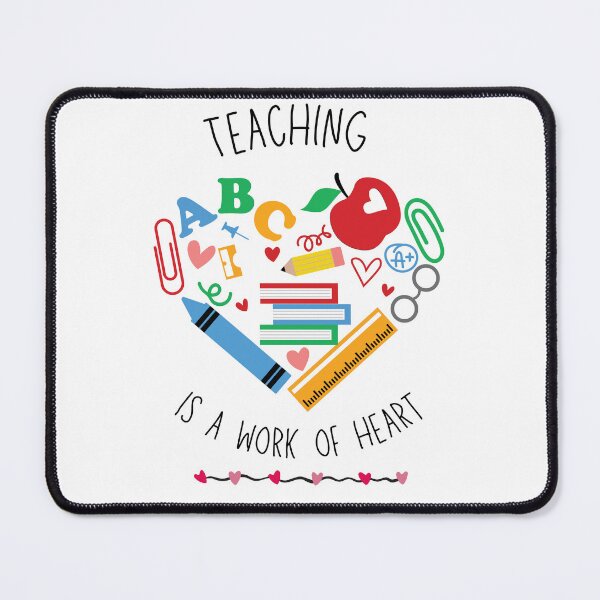 Item preview, Teaching is a work of heart designed and sold by Counterbalance Dzigns.