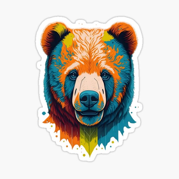 Papa Bear Papabear Bear Dad Fun White Fun Car Vinyl Decal Sticker