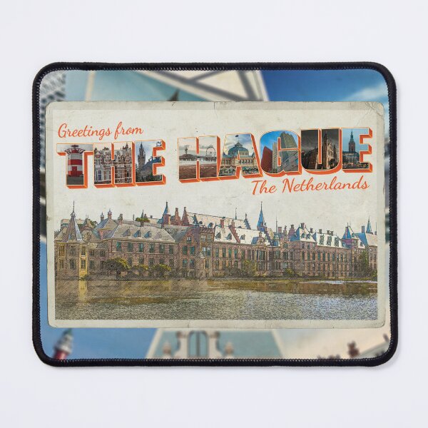 Item preview, Greetings from The Hague in The Netherlands Vintage style retro souvenir designed and sold by DeveloperProp0.