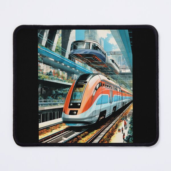 Item preview, Streamlined Visions: Mid-Century Inspired Futuristic Train Designs designed and sold by JLCableStudio.