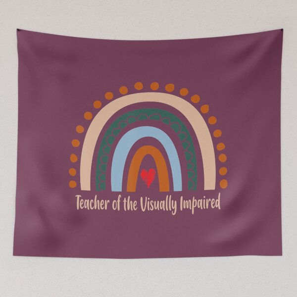 Item preview, Teacher Of The Visually Impaired Rainbow Back To School  	 designed and sold by lkoocnhzvg7.
