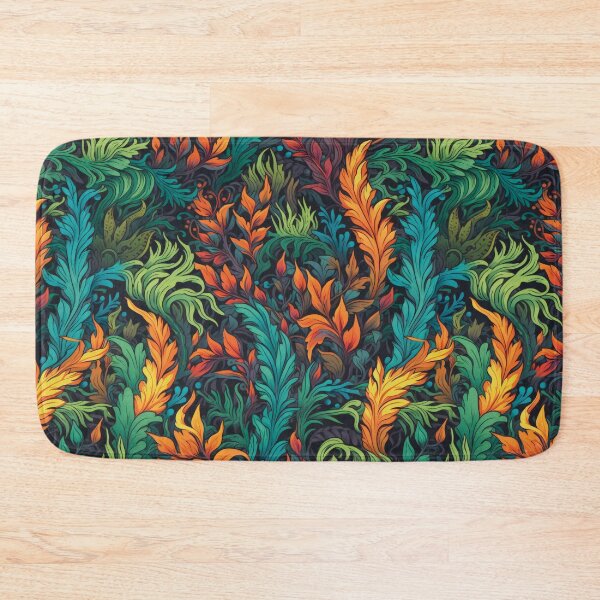 Item preview, Colorful and detailed ferns pattern, AI art designed and sold by MachinaeDreams.