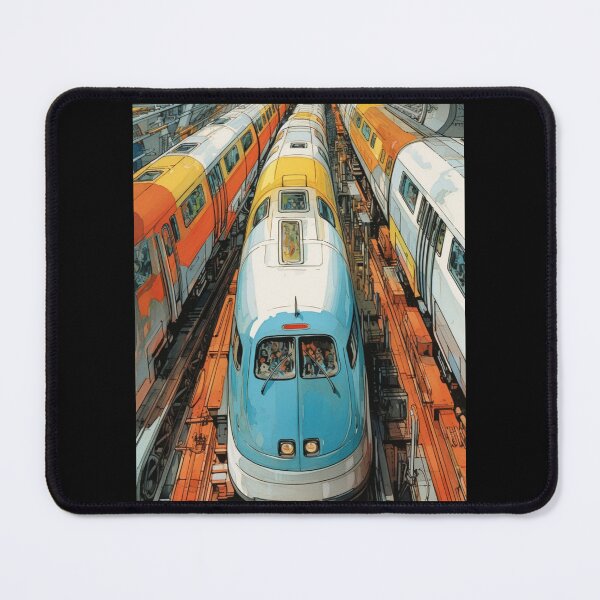 Item preview, Streamlined Visions: Mid-Century Inspired Futuristic Train Designs designed and sold by JLCableStudio.