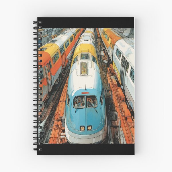 Item preview, Streamlined Visions: Mid-Century Inspired Futuristic Train Designs designed and sold by JLCableStudio.