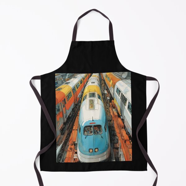 Item preview, Streamlined Visions: Mid-Century Inspired Futuristic Train Designs designed and sold by JLCableStudio.