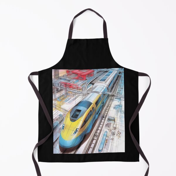 Item preview, Streamlined Visions: Mid-Century Inspired Futuristic Train Designs designed and sold by JLCableStudio.
