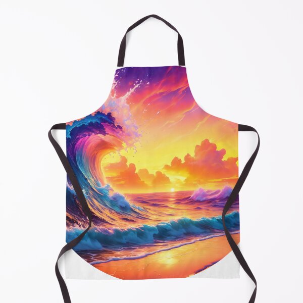 Item preview, Serenity Unleashed: Vibrant Sunset Splash Art designed and sold by WASjourney.