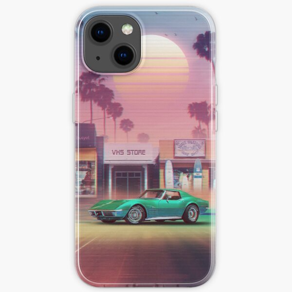 Synthwave Sunset Drive iPhone Soft Case