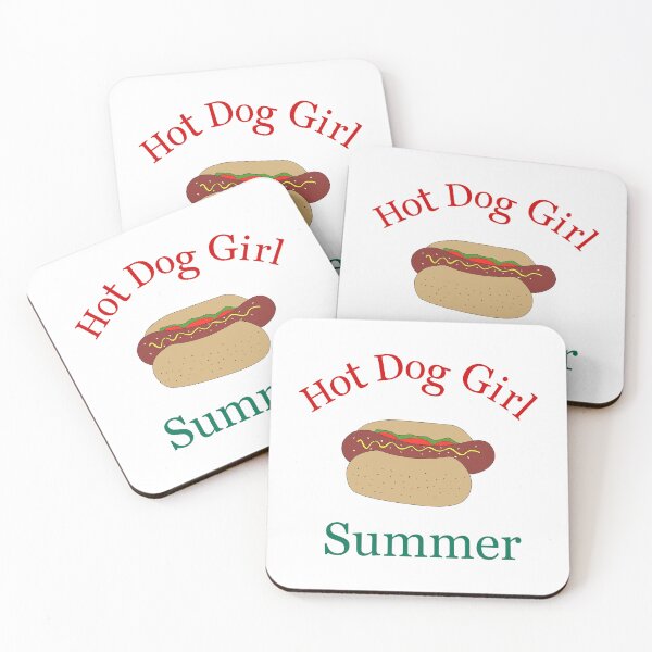 Item preview, Hot Dog Girl Summer designed and sold by peachesandfizz.