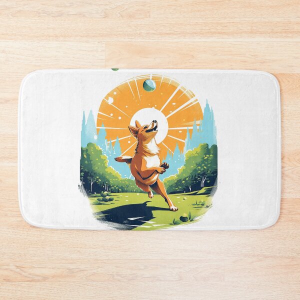 Item preview, Joyful Dog in Summer Park designed and sold by MuseOfMilo.