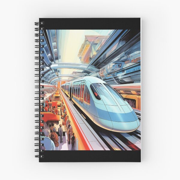 Item preview, Streamlined Visions: Mid-Century Inspired Futuristic Train Designs designed and sold by JLCableStudio.