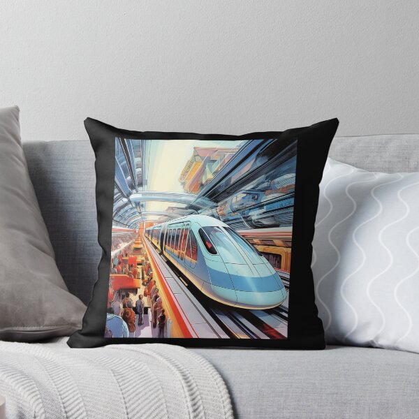 Item preview, Streamlined Visions: Mid-Century Inspired Futuristic Train Designs designed and sold by JLCableStudio.