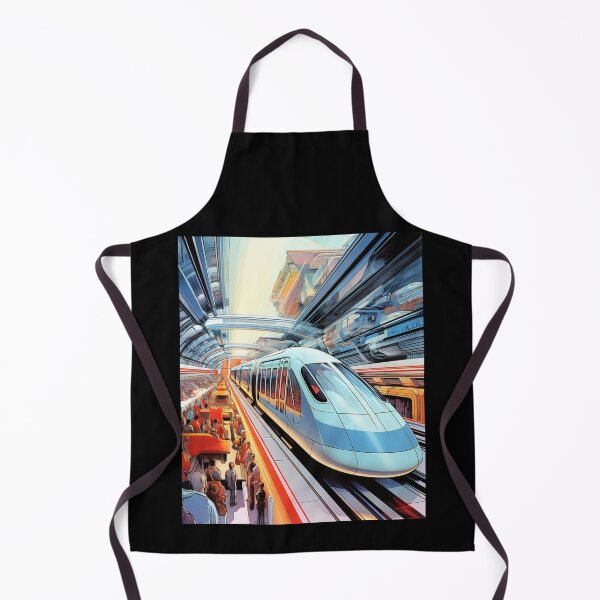 Item preview, Streamlined Visions: Mid-Century Inspired Futuristic Train Designs designed and sold by JLCableStudio.