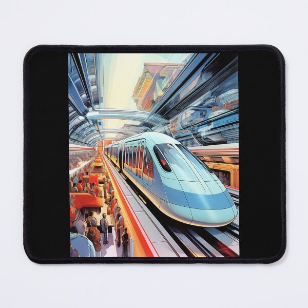 Item preview, Streamlined Visions: Mid-Century Inspired Futuristic Train Designs designed and sold by JLCableStudio.