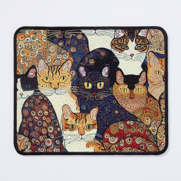 Item preview, Gustav Klimt style Cats designed and sold by NeffeliesStuff.