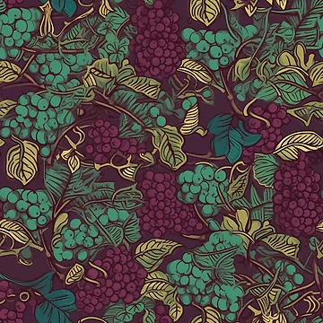 Artwork thumbnail, Grapevine Splendor by PixelPatchwork