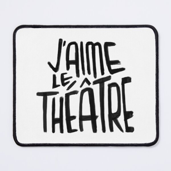 Item preview, Theater Love, Theatre, J'aime le Theatre designed and sold by badlydrawnbabe.