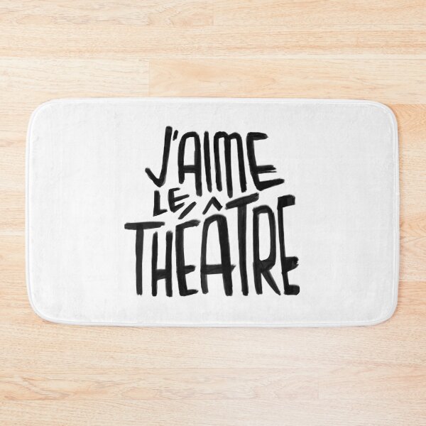 Item preview, Theater Love, Theatre, J'aime le Theatre designed and sold by badlydrawnbabe.