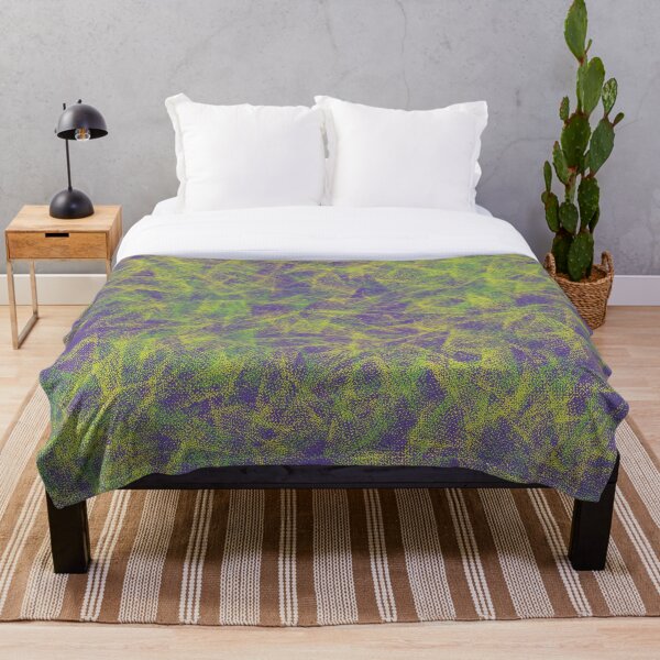 Item preview, Abstract Neon Green Yellow Glowing Light effect on Purple  designed and sold by Yolanda Designs.