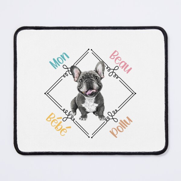 Item preview, Chien Bouledogue français (French Bulldog), my beautiful hairy baby for pet dog lovers, in French. designed and sold by isaweb.