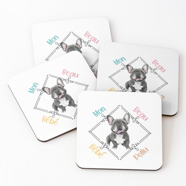 Item preview, Chien Bouledogue français (French Bulldog), my beautiful hairy baby for pet dog lovers, in French. designed and sold by isaweb.