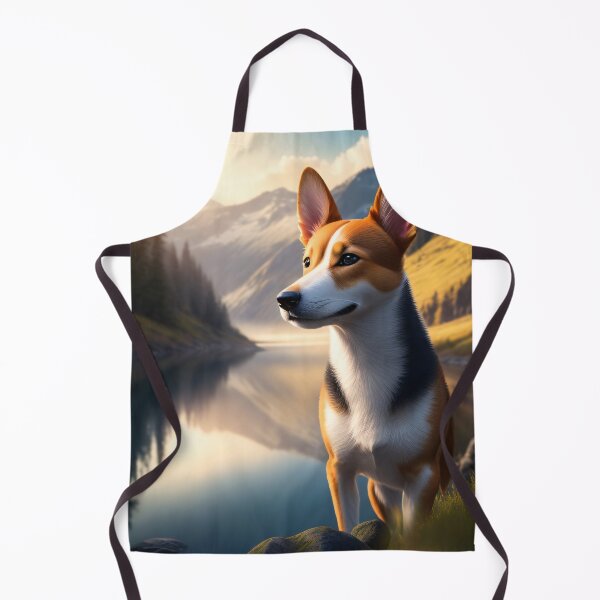 Item preview, Basenji Dog in Fantasy World designed and sold by SereneMuses.