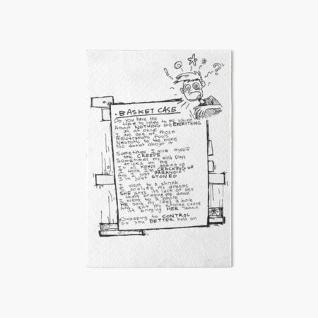 Welcome To Paradise - Lyrics | Art Board Print