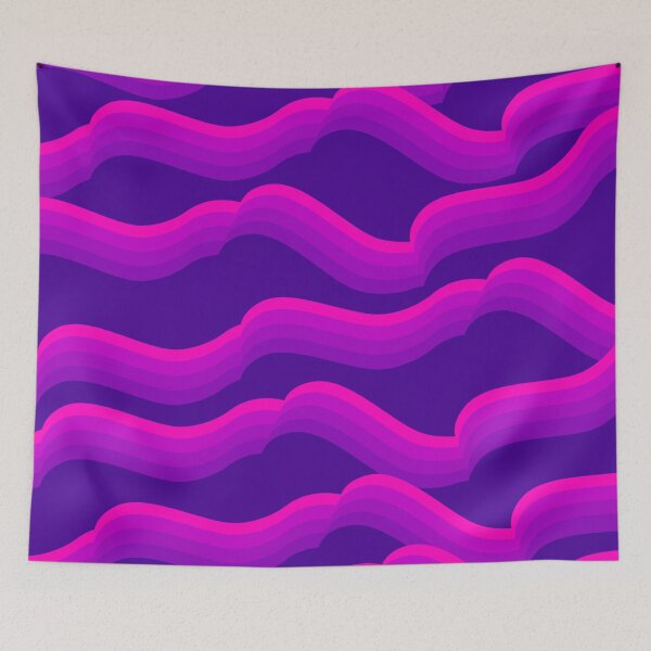 Artikelvorschau, Rosa bis violettes Kurvendesign entworfen und verkauft von CONNORTAIT.