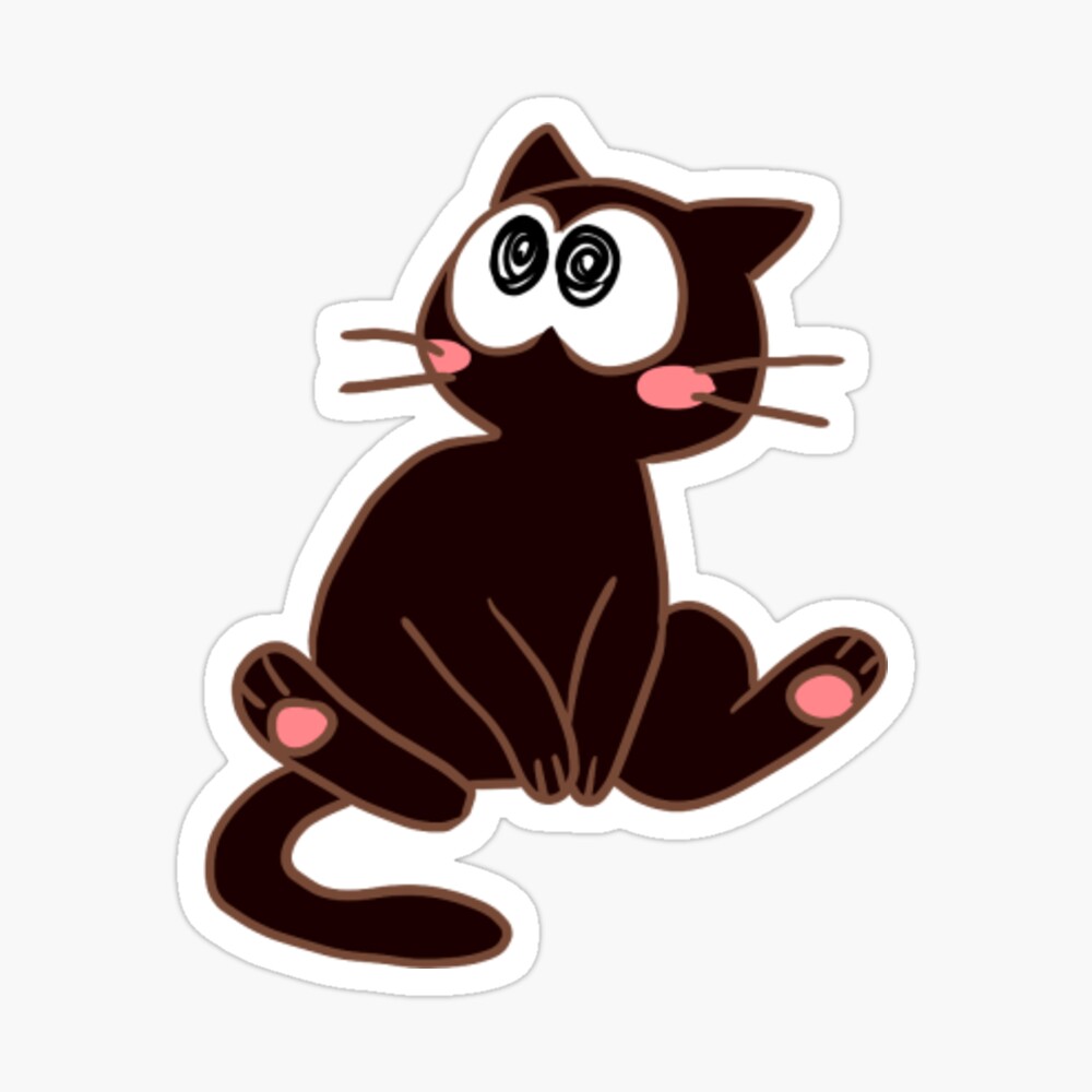cat Sticker for Sale by badri2