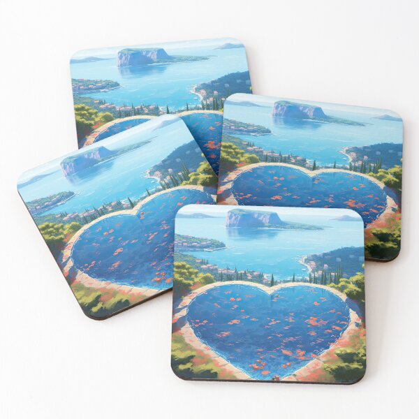 Item preview, Heart-shaped swimming pool with stunning ocean views designed and sold by iguananick.