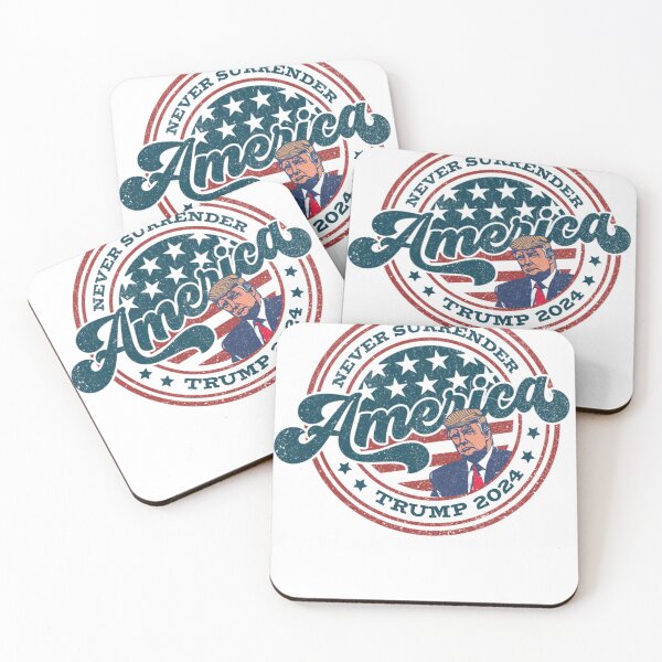 Item preview, Never Surrender America Trump 2024 Vintage Patriotic Logo designed and sold by The Masked Designer.
