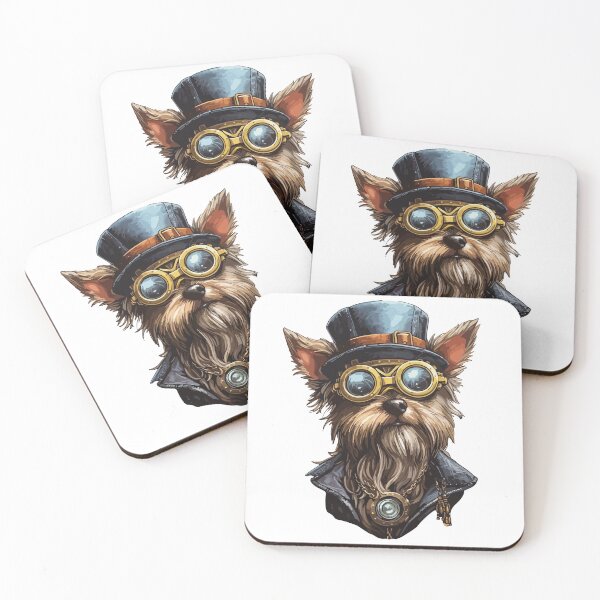 Item preview, Simon the Steam Punk Yorkie designed and sold by kentHdesigns.