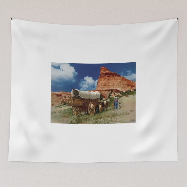 Item preview, Conestoga wagon on the Oregon Trail, colorized re-enactment designed and sold by lexmil.