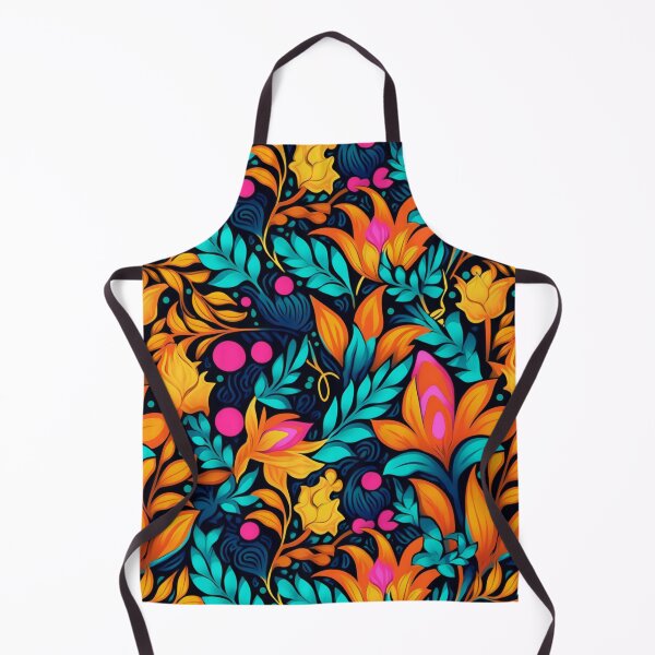 Item preview, Vibrant Floral - Orange, Purple, and Blue - Organic Abstract Art - Original Artwork Pattern designed and sold by ShadedGallery.