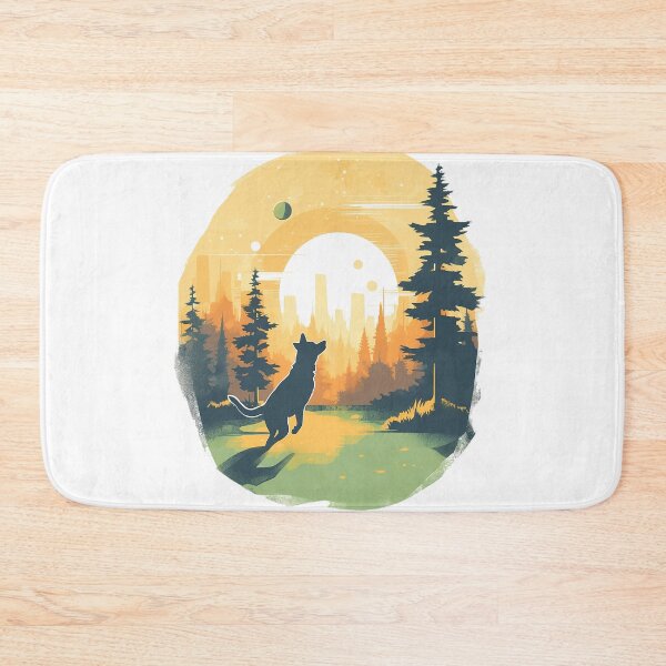 Item preview, Joyful Dog in Summer Park designed and sold by MuseOfMilo.