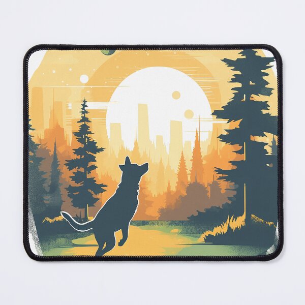 Item preview, Joyful Dog in Summer Park designed and sold by MuseOfMilo.