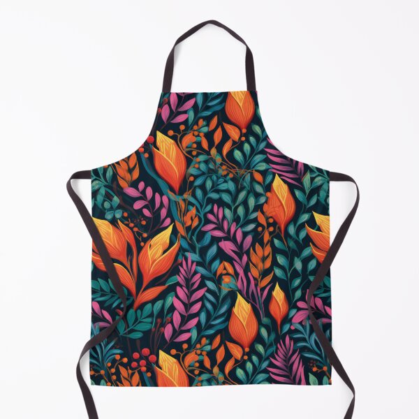 Item preview, Vibrant Floral - Orange, Purple, and Blue - Organic Abstract Art - Original Artwork Pattern designed and sold by ShadedGallery.