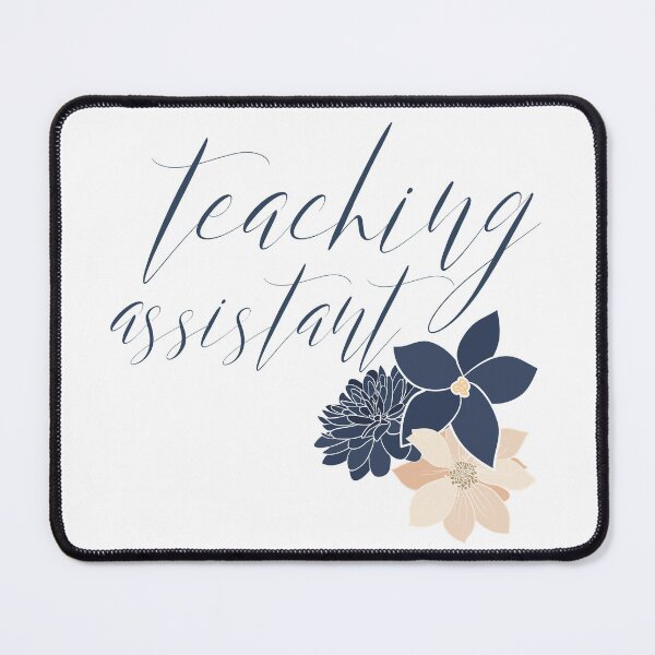 Item preview, Teaching Assistant,Teacher's Assistant, elegant flowers, Appreciation gift, Thank you gift designed and sold by MAKEtoFIT.
